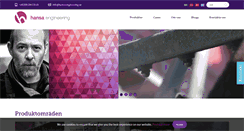 Desktop Screenshot of hansa-engineering.se